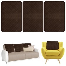 3Pcs Sofa Headrest Cover Soft