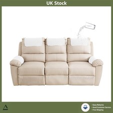 Quilted Ivory Recliner Armrest